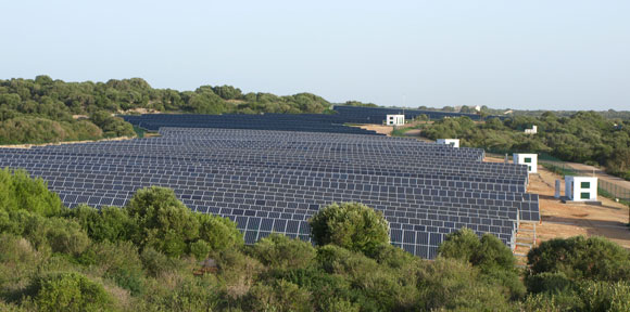 Mallorca, campo fotovoltaico